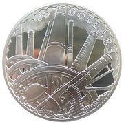 25 Dollars - Elizabeth II Cannons in Battle, Solomon Islands, 2008 reverse image