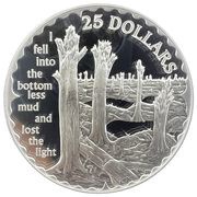 25 Dollars - Elizabeth II Ypres/Passchendaele, Solomon Islands, 2008 reverse image