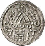 Denar - Boleslaus II the Pious, Bohemia, 967-999 reverse image