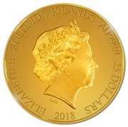 25 Dollars - Elizabeth II Greek Helmet obverse image