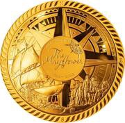 25 Dollars - Elizabeth II Mayflower, Solomon Islands, 2020 reverse image