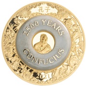 25 Dollars - Elizabeth II Confucius, Solomon Islands, 2021 reverse image