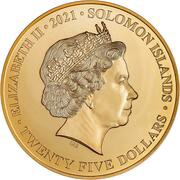 25 Dollars - Elizabeth II Platinum Jubilee obverse image