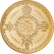 25 Dollars - Elizabeth II Platinum Jubilee, Solomon Islands, 2021 reverse image