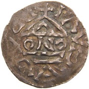 Denar - Boleslaus II the Pious, Bohemia, 967-999 reverse image