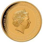 25 Dollars - Elizabeth II Posthumous; Year of the Rabbit obverse image