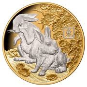 25 Dollars - Elizabeth II Posthumous; Year of the Rabbit, Solomon Islands, 2023 reverse image