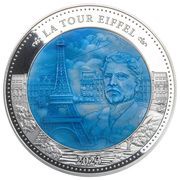 25 Dollars - Charles III La Tour Eiffel, Solomon Islands, 2023 reverse image