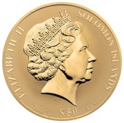 50 Dollars - Elizabeth II Canterbury Cathedral obverse image