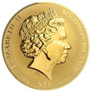 50 Dollars - Elizabeth II Versailles: Temple of Love obverse image
