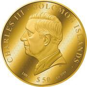 50 Dollars - Charles III Gardens of Babylon obverse image