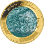 100 Dollars - Elizabeth II Pioneers of Aviation, Solomon Islands, 2021 reverse image