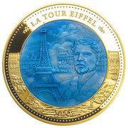 100 Dollars - Charles III La Tour Eiffel, Solomon Islands, 2023 reverse image