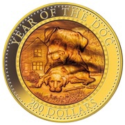 200 Dollars - Elizabeth II Year of the Dog, Solomon Islands, 2018 reverse image
