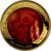 200 Dollars - Elizabeth II Apollo XI, Solomon Islands, 2019 reverse image