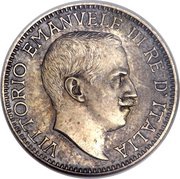 ½ Rupia - Victor Emmanuel III Trial Strike obverse image