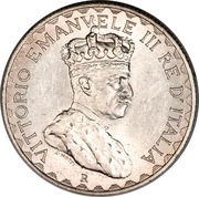 5 Lire - Vittorio Emanuelle III obverse image