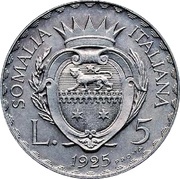 5 Lire - Vittorio Emanuelle III Prova reverse image