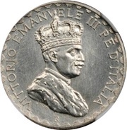 5 Lire - Vittorio Emanuelle III Prova di stampa obverse image