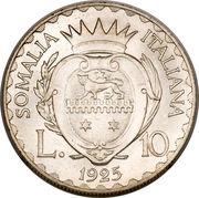 10 Lire - Victor Emmanuel III reverse image
