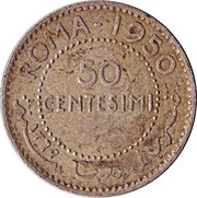 50 Centesimi reverse image