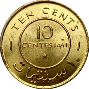 10 Centesimi reverse image