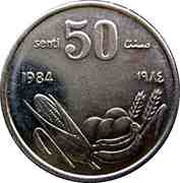 50 Senti FAO reverse image