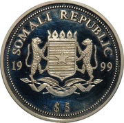 5 Dollars Roberto Benigni obverse image
