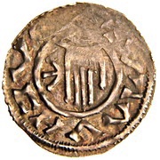 Denar - Boleslaus II the Pious, Bohemia, 967-999 reverse image