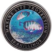 10 Shillings Marine Life Protection reverse image