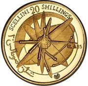 20 Shillings Independence reverse image