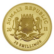20 Shillings Elephant; Gold obverse image