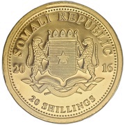 20 Shillings Elephant; Gold obverse image