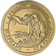 20 Shillings Elephant; Gold reverse image