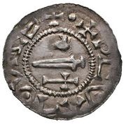 Denar - Boleslaus II the Pious, Bohemia, 967-999 reverse image