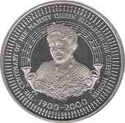 25 Shillings Queen Mother, Somalia, 1999 reverse image
