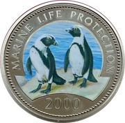 25 Shillings Marine Life Protection, Somalia, 2000 reverse image