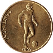 25 Shillings Football reverse image