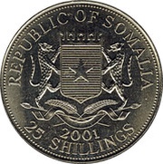 25 Shillings Jim Hendrix obverse image
