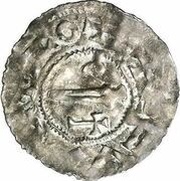 Denar - Boleslaus II the Pious, Bohemia, 967-999 reverse image