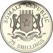 25 Shillings Pope Blessing Mother Teresa obverse image