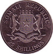 25 Shillings Pope Reading obverse image