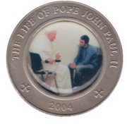 25 Shillings Pope in Multi-coloured cloak, Somalia, 2004 reverse image