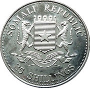 25 Shillings Pope in red cloak obverse image