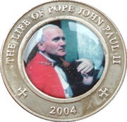 25 Shillings Pope in red cloak reverse image