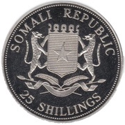 25 Shillings Pope in window at the Vatican obverse image