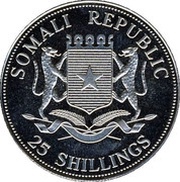 25 Shillings Black Rhinoceros obverse image