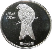25 Shillings Red Kite, Somalia, 2006 reverse image