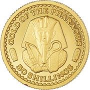 50 Shillings Gold of the Pharaohs, Somalia, 2002 reverse image