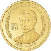 50 Shillings Gaius Julius Casar, Somalia, 2004 reverse image